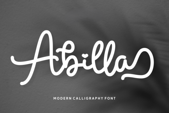 Abilla: A Modern Calligraphy Font for Branding