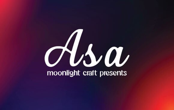 Asa Typeface: Elegant Script for Branding