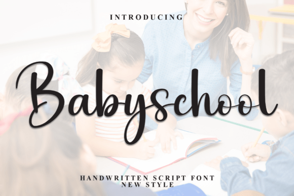 Babyschool Script Font for Elegant Business Branding