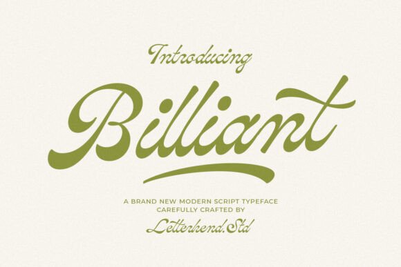 Billiant Typeface for Modern Campaign Design