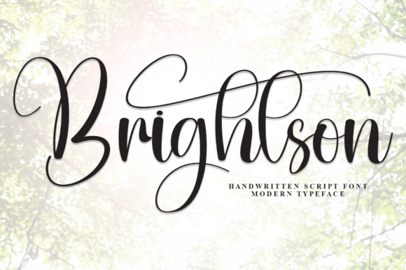 Brightson: A Stylish Script Font for Makers