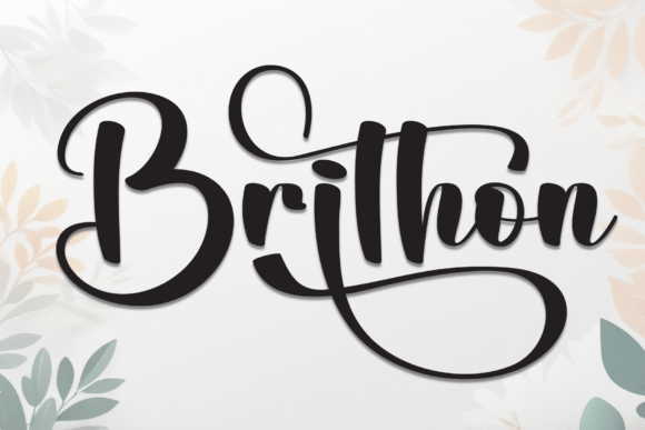 Brithon: A Stylish Script Font for Web Design
