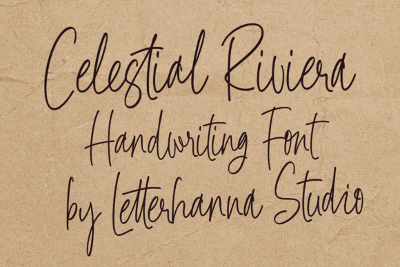 Celestial Riviera: A Script Font for Makers
