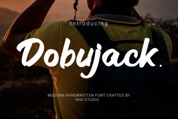 Dobujack: A Modern Script Font for Makers