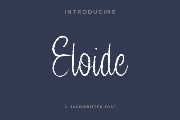 Eloide: A Handwritten Script Font for Editorial Design