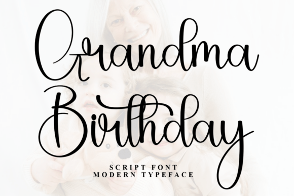 Grandma Birthday Font for Elegant Branding