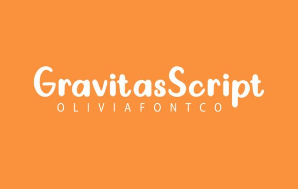 Gravitas: A Modern Script Font for Editorial Design