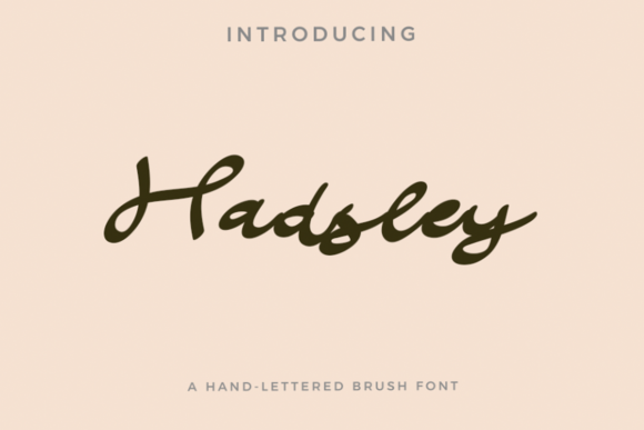 Hadsley: A Charming Script Font for Editorial Design