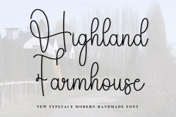 Highland Farmhouse Font for Elegant Craft Designs