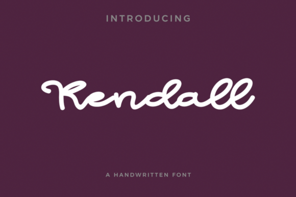 Kendall: The Script Handwritten Font for Modern Brands