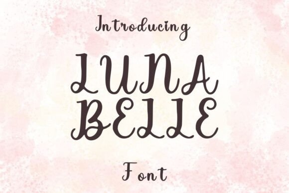 Luna Belle: The Whimsical Script Font for Crafters