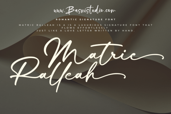 Matric Ralleah: A Premium Script Typeface for Editorial Design