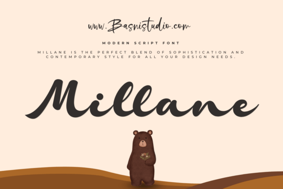 Millane: A Modern Script Font for Crafters