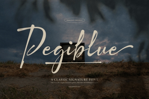 Pegiblue Typeface for Elegant Editorial Design