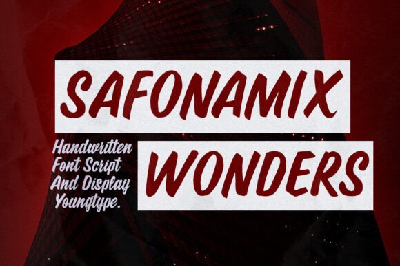 Safonamix Wonders: A Brush Font for Editorial Design