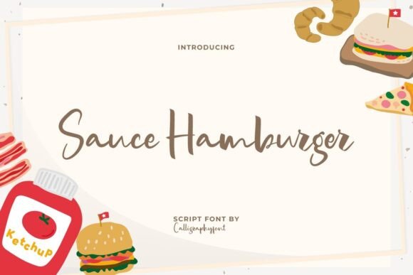 Sauce Hamburger: The Perfect Script Handwritten Font for Crafters