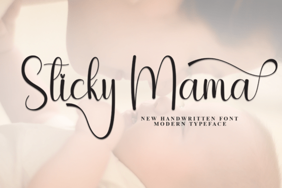 Sticky Mama Font for Editorial Design