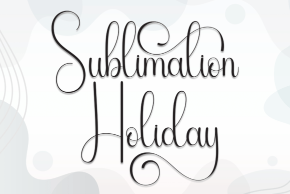 Sublimation Holiday: A Premium Script Typeface for Web Design