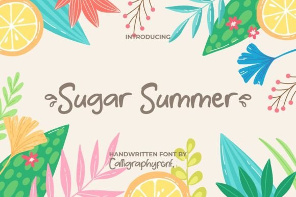 Sugar Summer: A Playful Script Font for Editorial Design