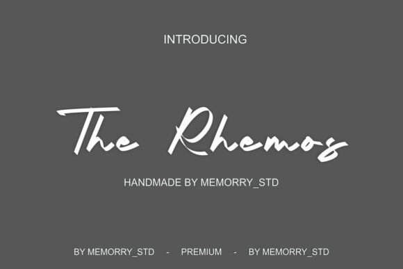 The Rhemos: A Refined Script Font for Branding