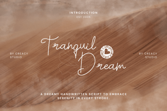 Tranquil Dream Font for Handmade Creators