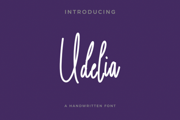 Udelia: The Script Handwritten Font for Bold Campaigns