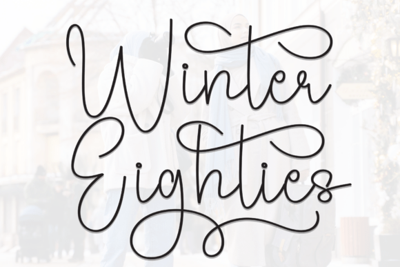 Winter Eighties: A Stylish Script Font for Editorial Design