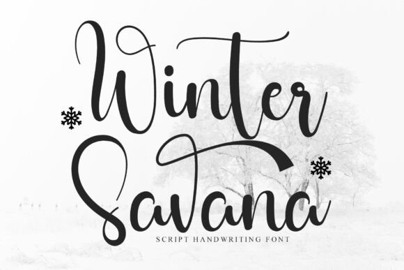 Winter Savana Font: Elegant Script for Designers